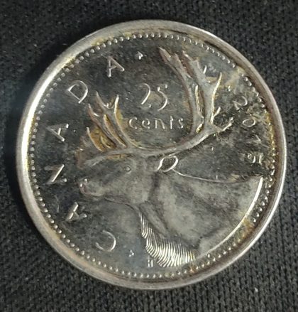 25 Cents Canada 2015 Elizabeth II D.G. Regina