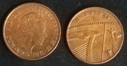 1 New penny 2015_Great Britain, Elizabeth II (used)