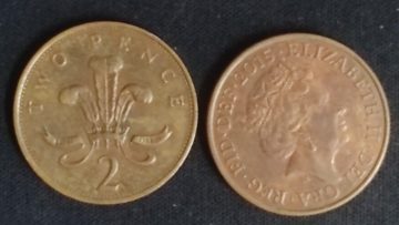 2 Pence Elizabeth-II 2015(Used)