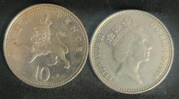 10 pence Elizabeth II 1997 used