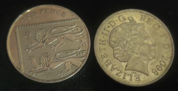 10 pence Elizabeth II 2008 used