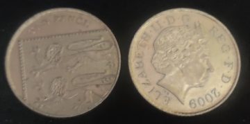 10 pence Elizabeth II 2009 used