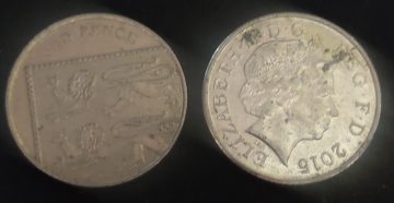 10 pence Elizabeth II 2015 used