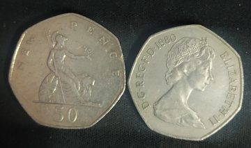 50 New Pence Elizabeth II 1980(used)