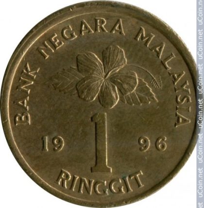 1 Ringet _1996 Bank Negara Malaysia (used)