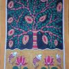MADHUBANI PAINTING Tree on the bank of river Dimension-(20*13) inch Made on-canvas