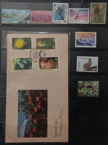 Theme collection of Sikkim 9 Stamps