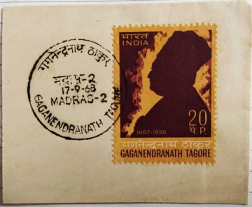 17 Sep.'68 Gaganendranath Tagore(Painter and Cartoonist),30th Death Anniv.1st Day Cancellation