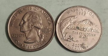 United States Quarter Dollar Idaho State 1 Coin (# 43/50) Used