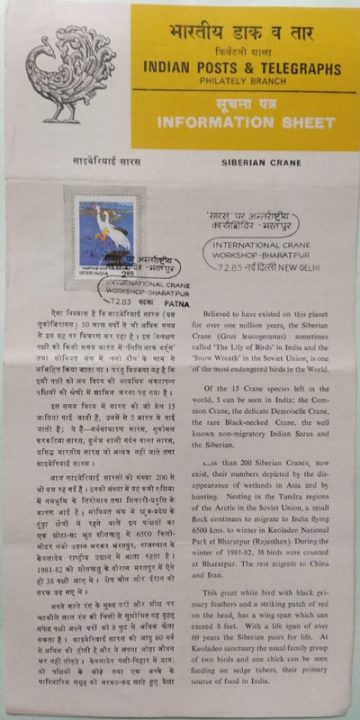 International crane workshop, Bharatpur (SBR)