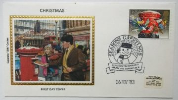 Christmas Seasons Greeting Colorado 'Silk' Cachet 1983 (Foreign FDC)