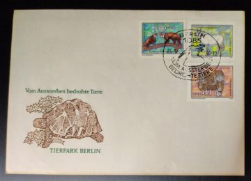 Vom ussterben Bedrohte Tiere Tierpark Berlin 1980 (2) (Foreign FDC)
