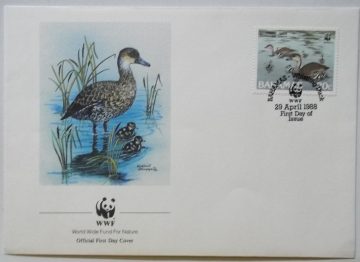 World Wide Fund For Nature BAHAMAS WHISTLING DUCK (2) (Foreign First day cover)