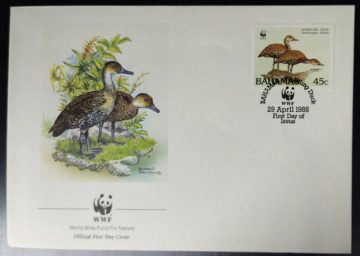 World Wide Fund For Nature BAHAMAS WHISTLING DUCK (4) (Foreign First day cover)