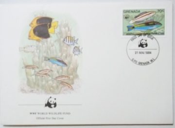 World Wide Fund For Nature CORAL REEF FISH GRENADA (1) (Foreign First day cover)