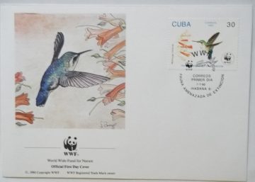 World Wide Fund For Nature CUBA (1) (Foreign First day cover)