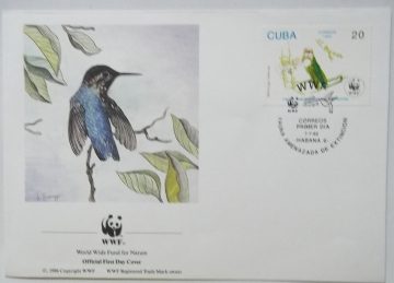 World Wide Fund For Nature CUBA (3) (Foreign First day cover)