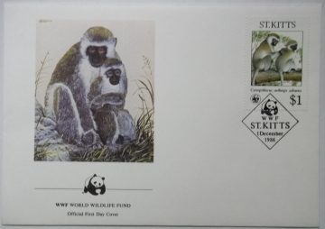 World Wide Fund For Nature ST KITTS (1) (Foreign First day cover)