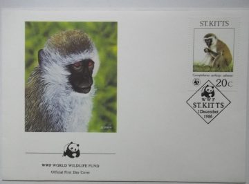 World Wide Fund For Nature ST KITTS (2) (Foreign First day cover)