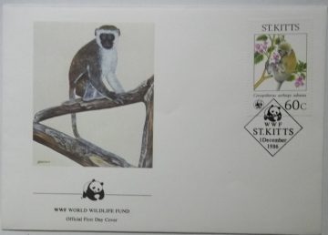 World Wide Fund For Nature ST KITTS (3) (Foreign First day cover)