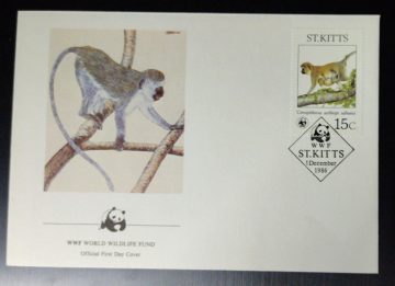 World Wide Fund For Nature ST KITTS (4) (Foreign First day cover)
