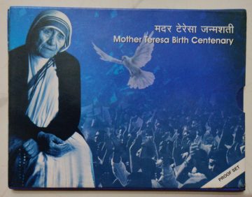 Mother Teresa Birth centenary Rs.100 Rs.5  (Proof set)