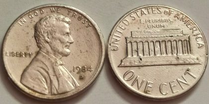 U.S.A. 1-CENT 1984 (used)