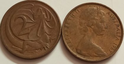 Australia 2 cent 1967(used)