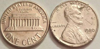 U.S.A. 1-CENT 1980 (used)