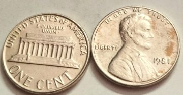 U.S.A. 1-CENT 1981 (used)