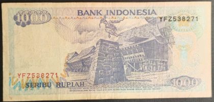 Indonesia Currency 1000 Rupiah (Used)