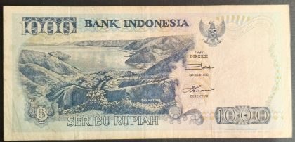 Indonesia Currency 1000 Rupiah (Used) - Image 2