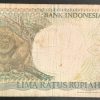 Indonesia Currency 500 Rupiah (Used) - Image 2