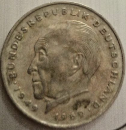 GERMANY 2 MARK 1969(USED)