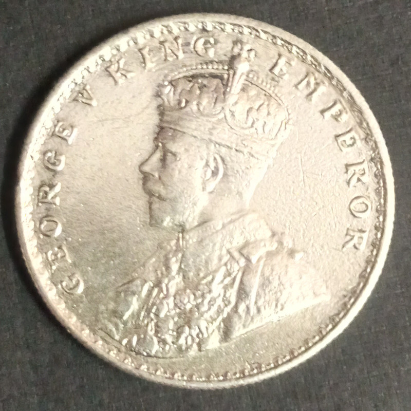 British India Coin George V 1 Rupee 1917_Used - Image 2