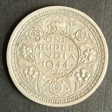 British India Coin George VI 1 Rupee 1944_Used