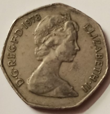 50 New Pence Elizabeth II 1978(used) - Image 2