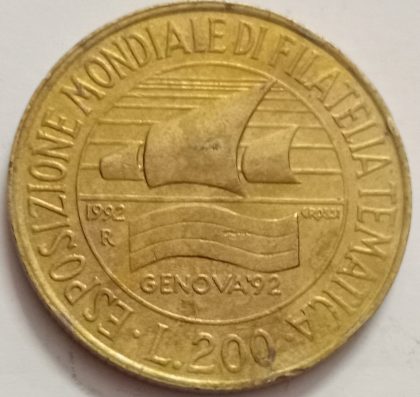 ITALY 200 LIRE 1992 (used)