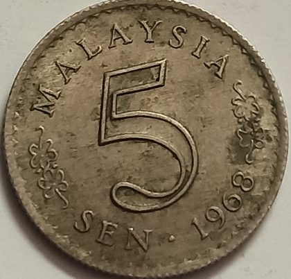 5 Sen _1968 Malaysia (used)