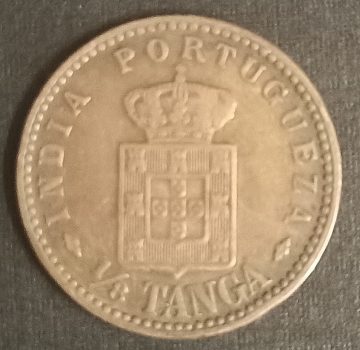 Portuguese India Carlos I 1903 Used copper coin