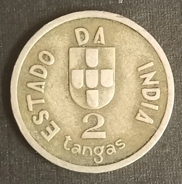 Portuguese India 2 Tangas 1934_Used
