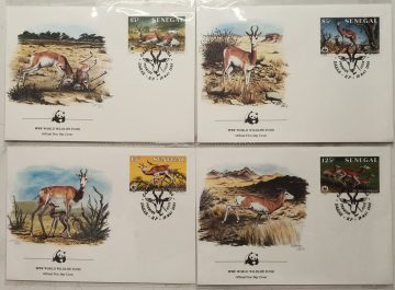 World Wide Fund For Nature Senegal Gazelle Dama 1986 Set of 4 (Foreign FDC)