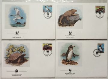 World Wide Fund For Nature Ecuador Galapagos 1992 Set of 4 (Foreign FDC)