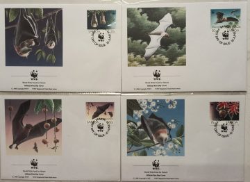 World Wide Fund For Nature Samoa Flying Fox 1993 Set of 4 (Foreign FDC)