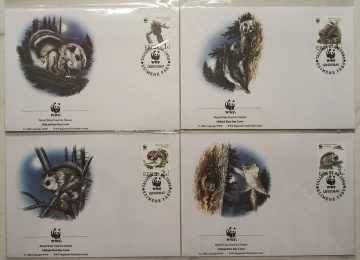 World Wide Fund For Nature Estonia Flying Squirrel 1994 Set of 4 (Foreign FDC)