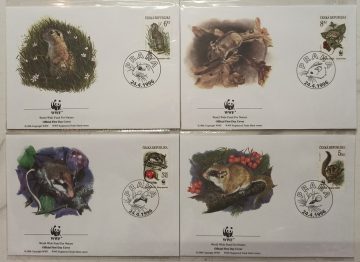 World Wide Fund For Nature Cesta Republicka Rodent 1996 Set of 4 (Foreign FDC)