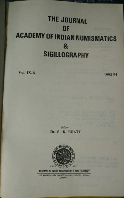 Numismatica Academica in Two Volumes/BOOKS Containing 9 Issues of JAINS (Vol IX-X and Vol III) (Book) - Image 5