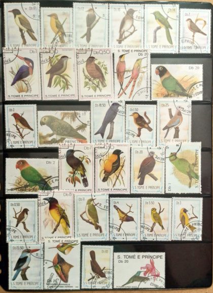 Birds used Stamps of S.Tom E Principe set of 31 (Foreign Stamp)