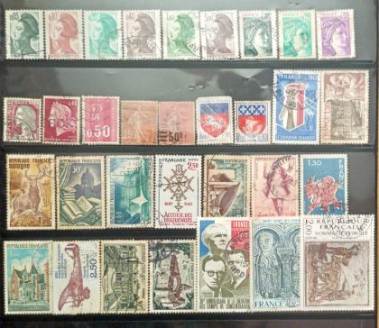 Used Stamps of France set of 32 (Foreign Stamp)