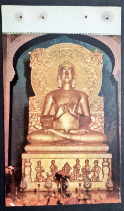 Buddha image in Mulgandh Kuti Vihara Maxi Cards